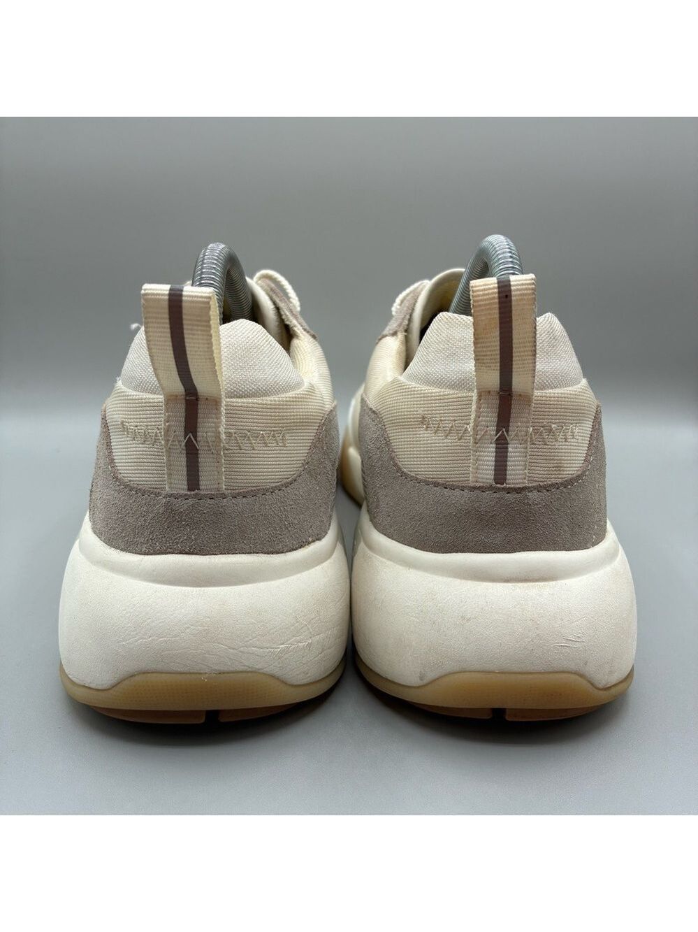 Tretorn Volley Tennis Shoes Women’s 10 M White Taupe Athletic Shoe - Picture 4 of 8